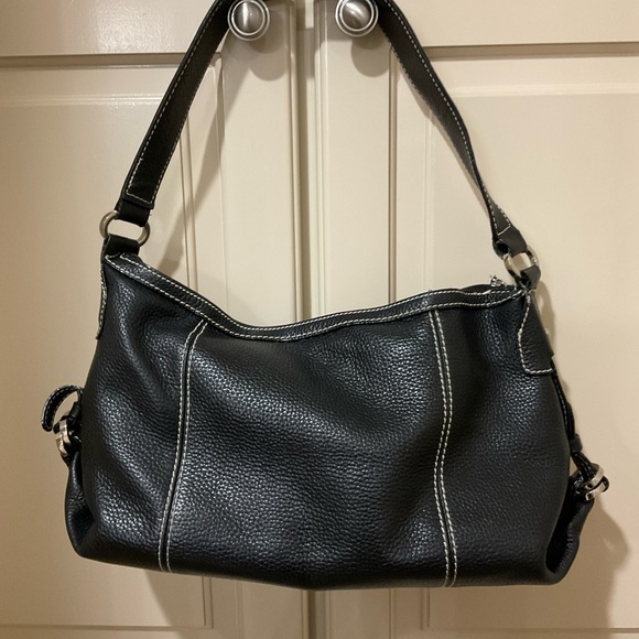 Tignanello black leather shoulder bag - Picture 2 of 9